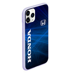 Чехол iPhone 11 Pro матовый Honda - Blue, цвет: 3D-светло-сиреневый — фото 2