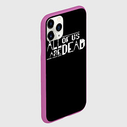 Чехол iPhone 11 Pro матовый All of Us Are Dead, цвет: 3D-фиолетовый — фото 2