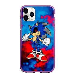 Чехол iPhone 11 Pro матовый СОНИК EXE SONIC, цвет: 3D-фиолетовый