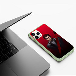 Чехол iPhone 11 Pro матовый Dexter New Bloob, цвет: 3D-салатовый — фото 2