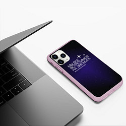 Чехол iPhone 11 Pro матовый На звёздах, цвет: 3D-розовый — фото 2