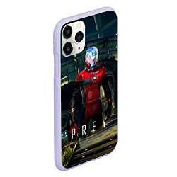 Чехол iPhone 11 Pro матовый Prey Galaxy, цвет: 3D-светло-сиреневый — фото 2