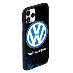 Чехол iPhone 11 Pro матовый Volkswagen - Объемный, цвет: 3D-черный — фото 2