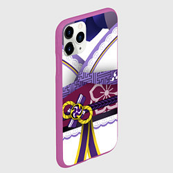 Чехол iPhone 11 Pro матовый БААЛ СЁГУН РАЙДЕН КОСТЮМ, цвет: 3D-фиолетовый — фото 2