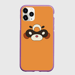Чехол iPhone 11 Pro матовый Genshin Impact - Гоба, цвет: 3D-фиолетовый