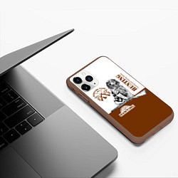 Чехол iPhone 11 Pro матовый Охотничья Собака, цвет: 3D-коричневый — фото 2