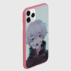 Чехол iPhone 11 Pro матовый Toge here, цвет: 3D-малиновый — фото 2