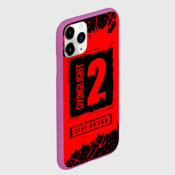 Чехол iPhone 11 Pro матовый ДАИНГ ЛАЙТ 2 Краски 1, цвет: 3D-фиолетовый — фото 2