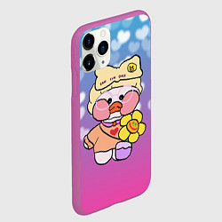 Чехол iPhone 11 Pro матовый УТЯ ЛАЛАФАНФАН СЕРДЕЧКИ, цвет: 3D-фиолетовый — фото 2