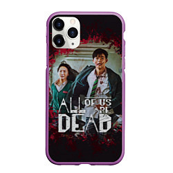 Чехол iPhone 11 Pro матовый Choi Nam-Ra and Lee Su-Hyeok, цвет: 3D-фиолетовый