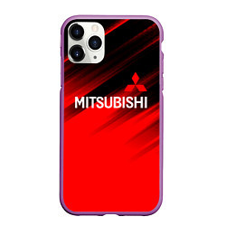 Чехол iPhone 11 Pro матовый Mitsubishi - Red Sport, цвет: 3D-фиолетовый