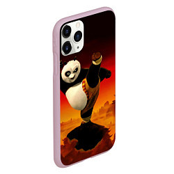 Чехол iPhone 11 Pro матовый Кунг-фу Панда New, цвет: 3D-розовый — фото 2