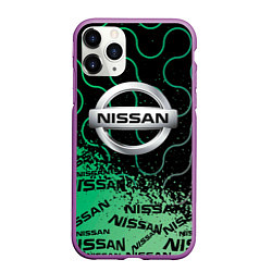 Чехол iPhone 11 Pro матовый NISSAN Супер класса, цвет: 3D-фиолетовый