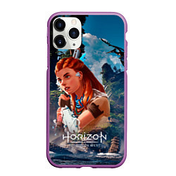 Чехол iPhone 11 Pro матовый Aloy Horizon, цвет: 3D-фиолетовый