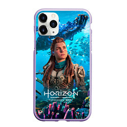 Чехол iPhone 11 Pro матовый Элой Horizont Forbidden West, цвет: 3D-светло-сиреневый