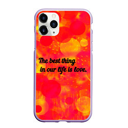 Чехол iPhone 11 Pro матовый Life is love