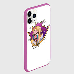 Чехол iPhone 11 Pro матовый Invoker Инвокер Dota2, цвет: 3D-фиолетовый — фото 2
