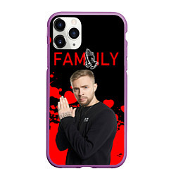 Чехол iPhone 11 Pro матовый Егор Крид: Family, цвет: 3D-фиолетовый