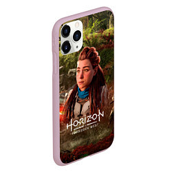 Чехол iPhone 11 Pro матовый Horizon Forbidden West Aloy, цвет: 3D-розовый — фото 2