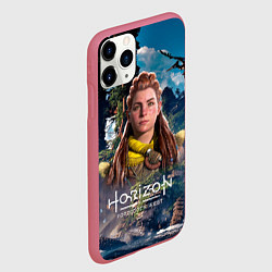Чехол iPhone 11 Pro матовый Horizon Aloy Элой, цвет: 3D-малиновый — фото 2