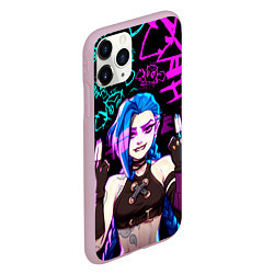 Чехол iPhone 11 Pro матовый JINX ДЖИНКС NEON PATTERN, цвет: 3D-розовый — фото 2