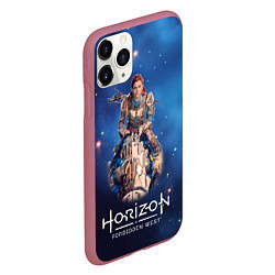 Чехол iPhone 11 Pro матовый Элой Aloy Horizon, цвет: 3D-малиновый — фото 2