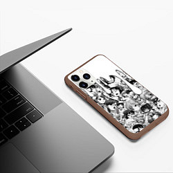 Чехол iPhone 11 Pro матовый АХЕГАО - AHEGAO ПОДТЕКИ, цвет: 3D-коричневый — фото 2