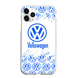Чехол iPhone 11 Pro матовый Volkswagen фольксваген, цвет: 3D-белый