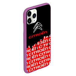 Чехол iPhone 11 Pro матовый Citroen ситроен, цвет: 3D-фиолетовый — фото 2