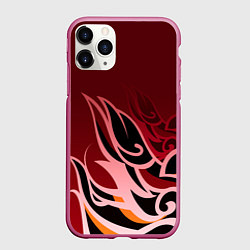 Чехол iPhone 11 Pro матовый ТОМА GENSHIN IMPACT, цвет: 3D-малиновый