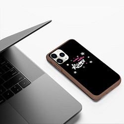 Чехол iPhone 11 Pro матовый Самая клевая Катя, цвет: 3D-коричневый — фото 2