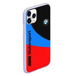 Чехол iPhone 11 Pro матовый BMW MOTOSPORT 2022, цвет: 3D-светло-сиреневый — фото 2