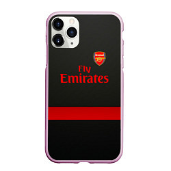 Чехол iPhone 11 Pro матовый Arsenal fc, цвет: 3D-розовый