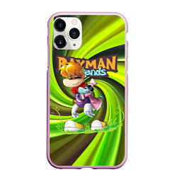 Чехол iPhone 11 Pro матовый Уставший Rayman Legends, цвет: 3D-розовый