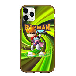 Чехол iPhone 11 Pro матовый Уставший Rayman Legends, цвет: 3D-коричневый