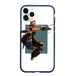 Чехол iPhone 11 Pro матовый Forbidden West Horizon, цвет: 3D-тёмно-синий