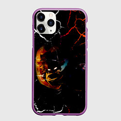 Чехол iPhone 11 Pro матовый КЛИНОК РАССЕКАЮЩИЙ ДЕМОНОВ Зеницу Агацума, цвет: 3D-фиолетовый