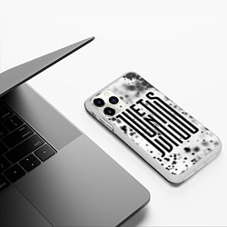 Чехол iPhone 11 Pro матовый JUVENTUS ЮВЕНТУС - Art, цвет: 3D-белый — фото 2