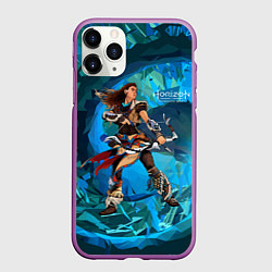 Чехол iPhone 11 Pro матовый Horizon Aloy art, цвет: 3D-фиолетовый
