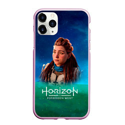 Чехол iPhone 11 Pro матовый Horizon Forbidden West Sky, цвет: 3D-розовый