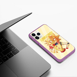 Чехол iPhone 11 Pro матовый Sunnydrop fnaf, цвет: 3D-фиолетовый — фото 2