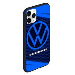 Чехол iPhone 11 Pro матовый VOLKSWAGEN Volkswagen Абстракция, цвет: 3D-черный — фото 2