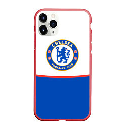 Чехол iPhone 11 Pro матовый Chelsea челси, цвет: 3D-красный