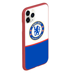 Чехол iPhone 11 Pro матовый Chelsea челси, цвет: 3D-красный — фото 2