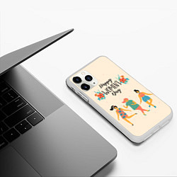 Чехол iPhone 11 Pro матовый Девчата, цвет: 3D-белый — фото 2