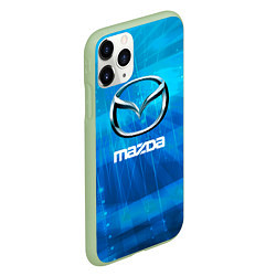 Чехол iPhone 11 Pro матовый Mazda мазда, цвет: 3D-салатовый — фото 2