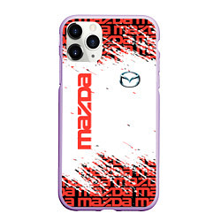 Чехол iPhone 11 Pro матовый MAZDA CX-6, цвет: 3D-сиреневый