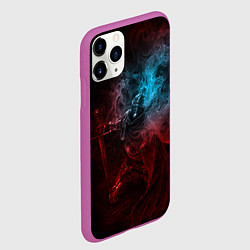 Чехол iPhone 11 Pro матовый Погасший рыцарь Elden Ring, цвет: 3D-фиолетовый — фото 2
