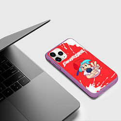 Чехол iPhone 11 Pro матовый FRIDAY NIGHT FUNKIN - ПАРЕНЬ - Брызги, цвет: 3D-фиолетовый — фото 2