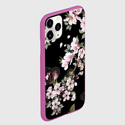Чехол iPhone 11 Pro матовый Краски весны, цвет: 3D-фиолетовый — фото 2